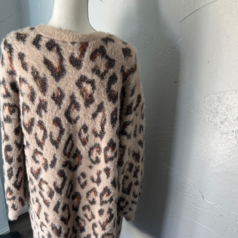 INC International Concepts Animal Print Cardigan - Picture 7 of 9